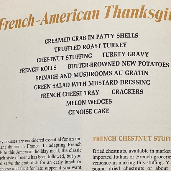 SUNSET MENU COOKBOOK Vintage1969 Menus for many Occasions Detailed Party Recipes - Picture 12 of 13